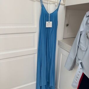 Pink Stitch Brand Resort Maxi Dress in Azure